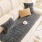 Thick Plush Pet Sofa Cover Non Slip Couch Protector Corduroy Mat-Dark Grey