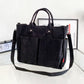 Corduroy Tote Bag Zipper Shoulder Bag Corduroy Crossbody Bag Square Handbag
