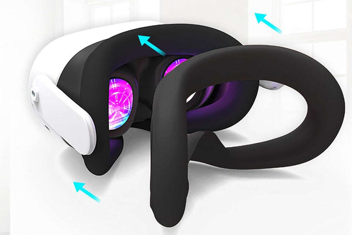 7-Piece Silicone Protective Case Set for Meta Quest 3S VR Headset Accessories
