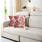 2Pcs 45x45cm Palm Leaf Floral Print Single-Sided Pillow Cover for Sofa Pillow