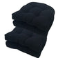 2PCS Chair Seat Cushions 48x48cm Square Pad with Backrest for Home Office Dining