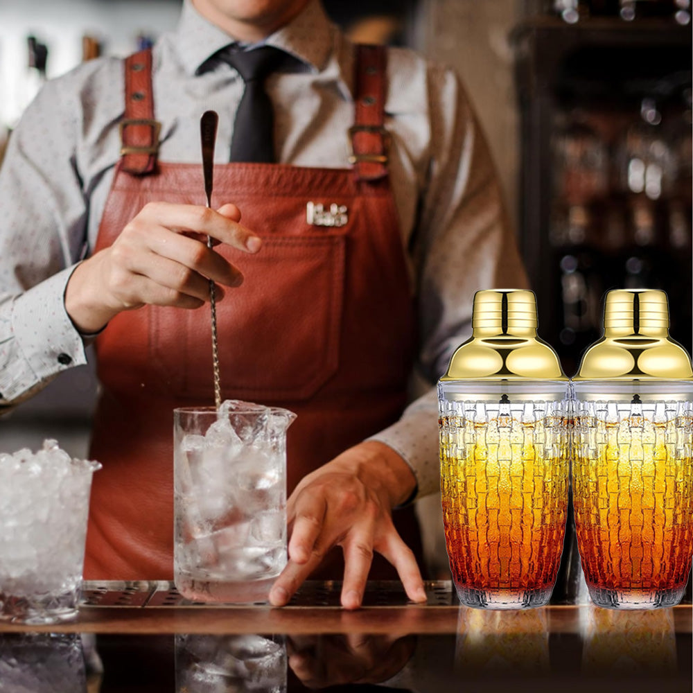 Glass Cocktail Shaker Leakproof Drinks Shaker Ice Shaker Home or Bar Use