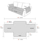 Water Resistant Non-Slip Split Recliner Couch Cover Sofa Chair Slipcovers