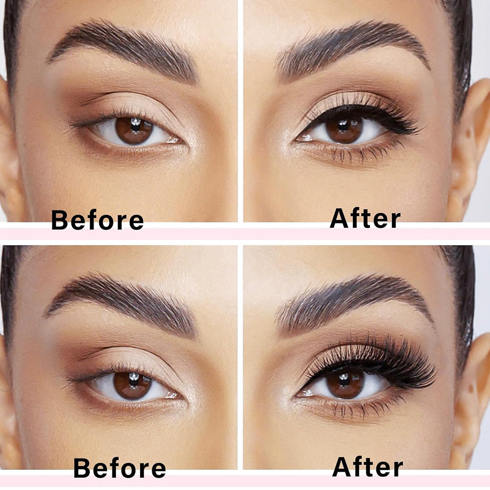 3Pair Eyelash Kit with Glue-Free Reusable Eyelash Clip Set