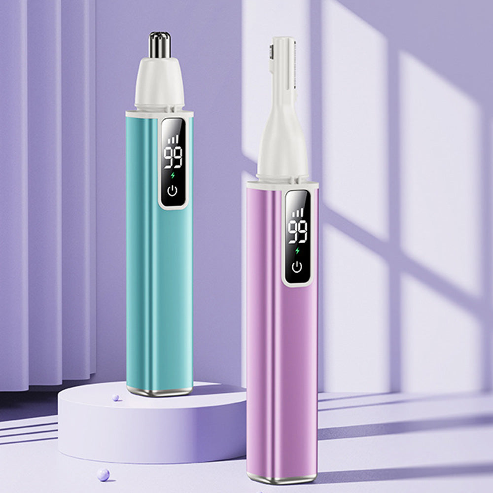 Rechargeable 2 In 1 Nose Hair And Eyebrow Trimmer For Men And Women