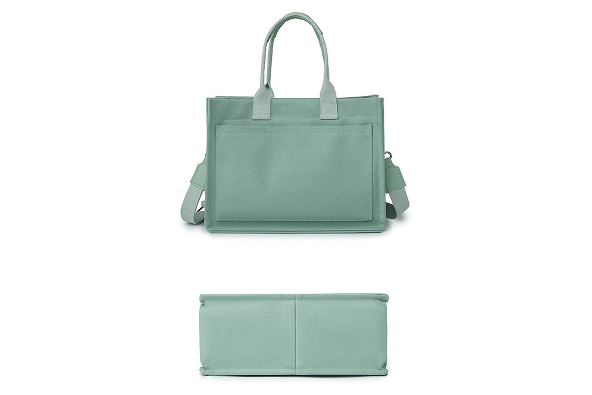 Tote Bag for Women With Compartments Canvas Crossbody Bags for Laptop Book