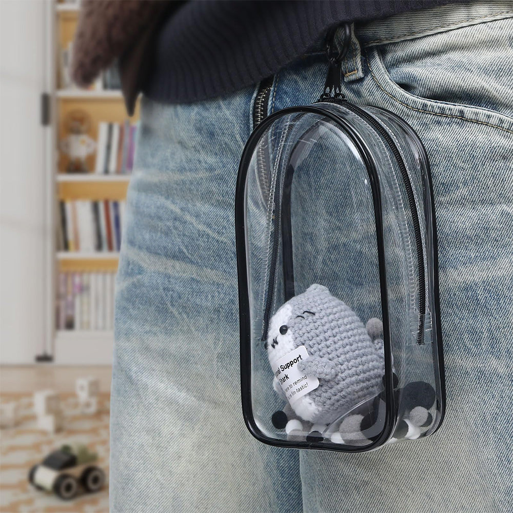 Transparent Carrier Bag Set for 15–17cm Doll Storage