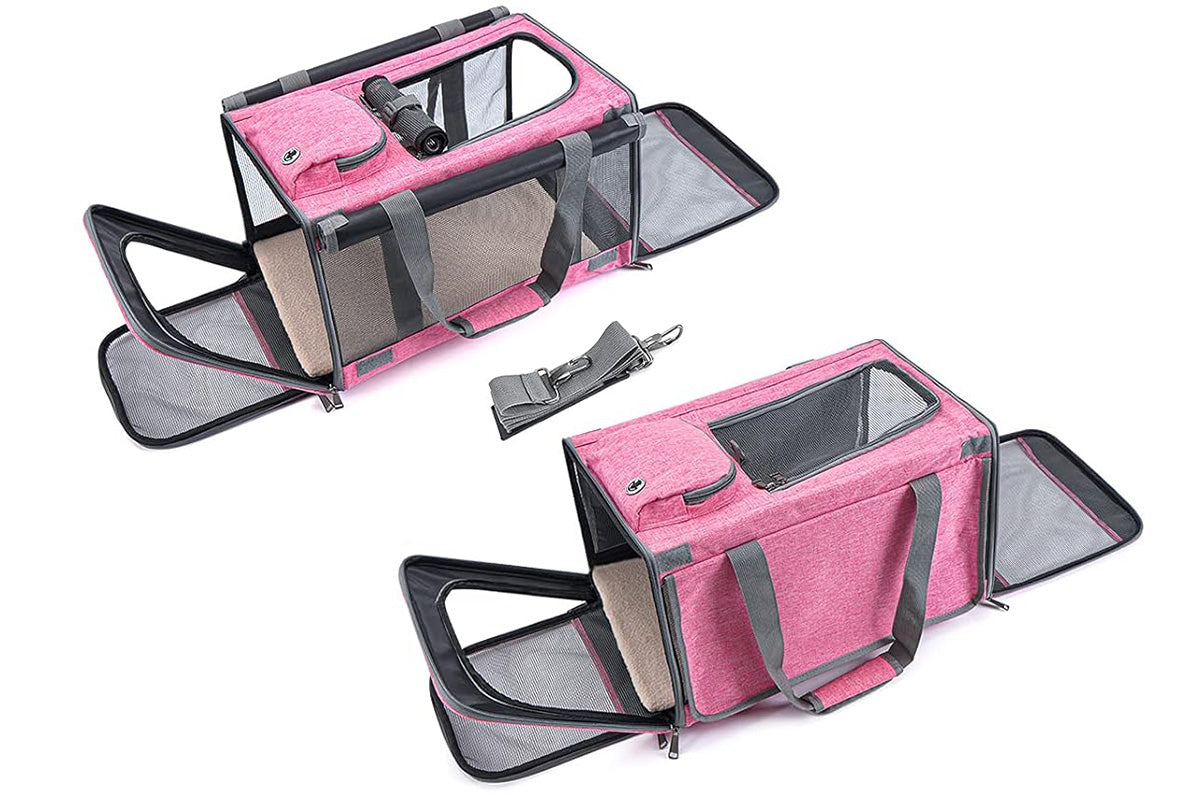 Pet Carrier for Large Cats Washable Dog Carrier Privacy Protection for Travel
