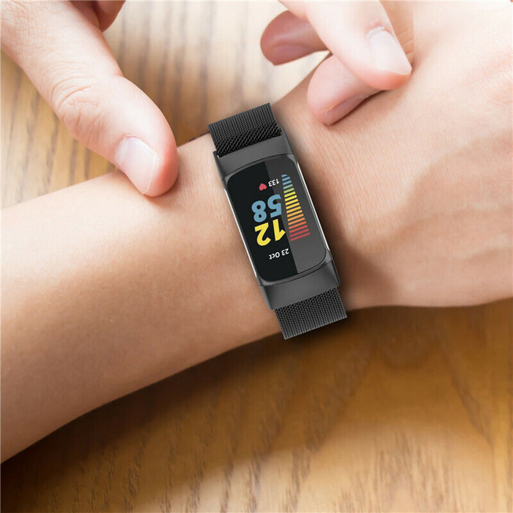 Milanese Band Metal Stainless Steel Strap for Fitbit Charge 5