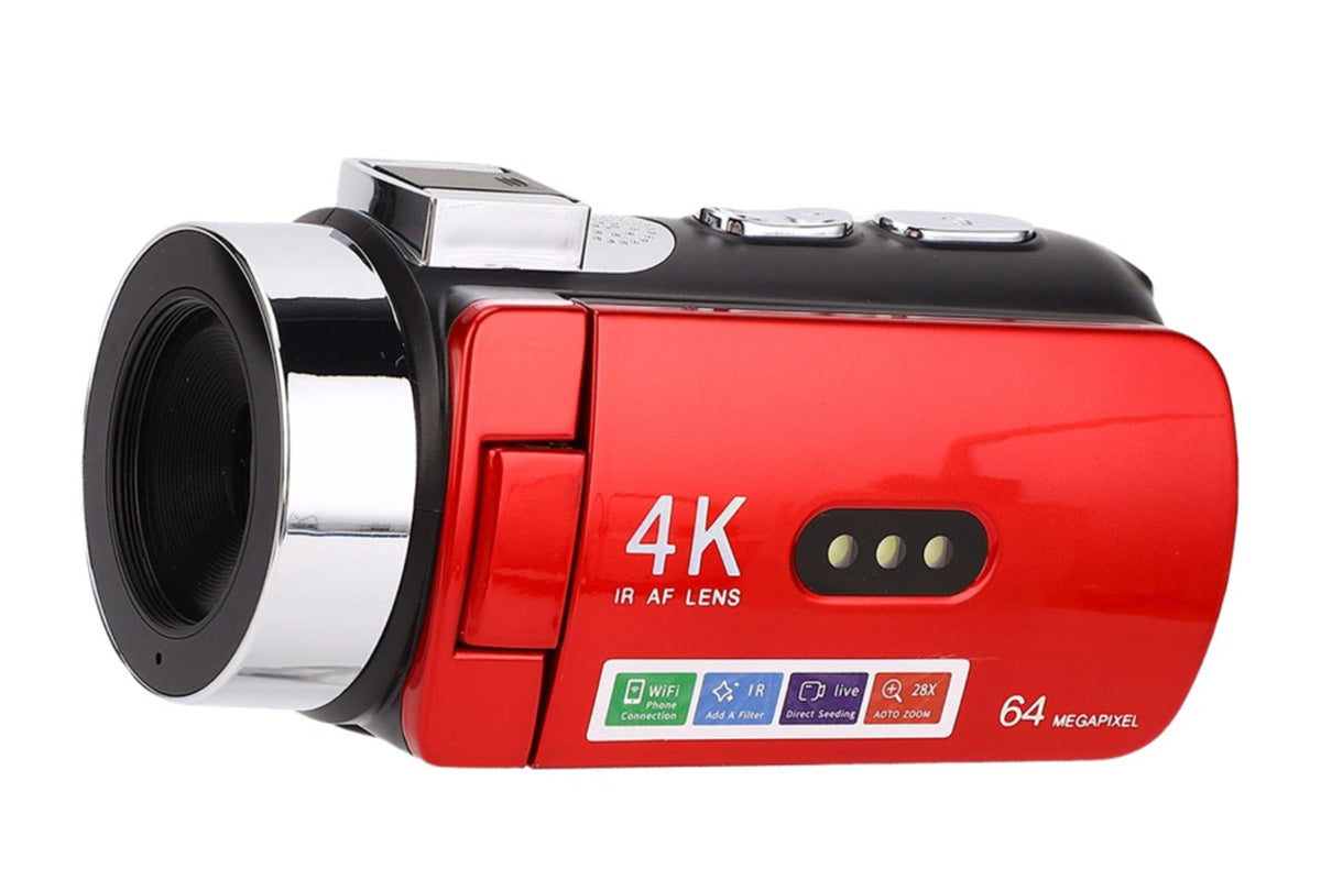 4K Video Camera Camcorder 64MP Vlogging Camera With 28X Digital Zoom for YouTube