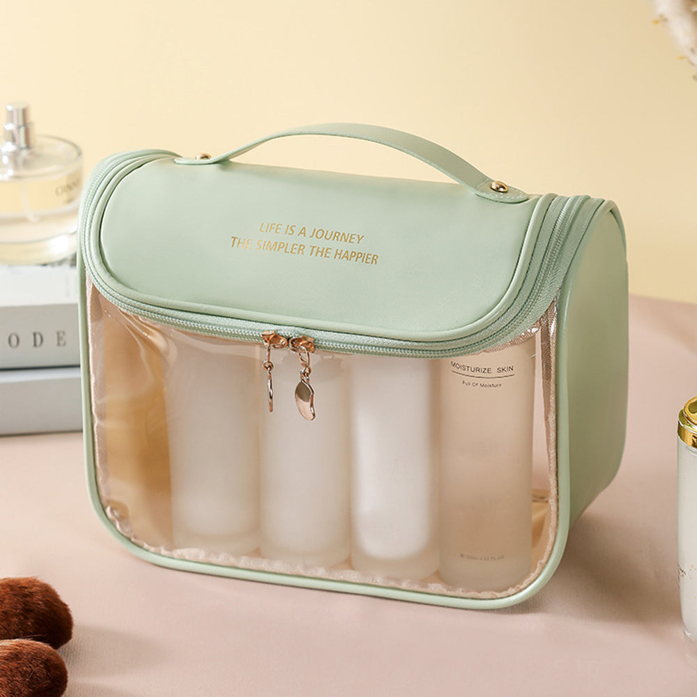Clear Makeup Bag with Hanging Hook for Travel Organizer for Accessories