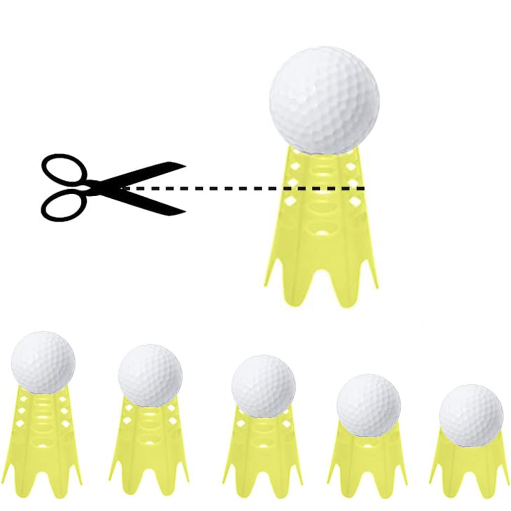 Reusable Plastic Golf Tees Lightweight for Indoor and Outdoor Golf Practice