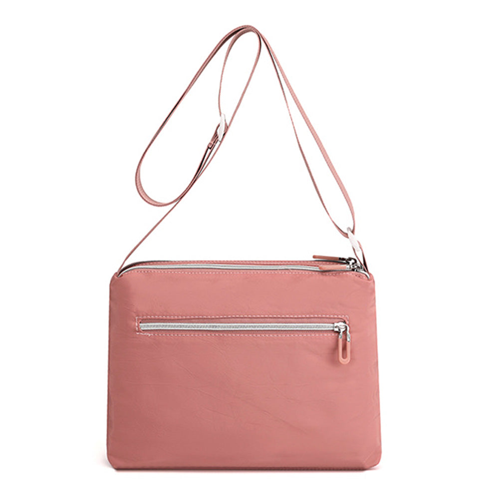 Multi-Pocket Splash-Proof Nylon Crossbody Shoulder Bag