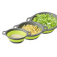 3 Piece Foldable Colander Set for Kitchen Use