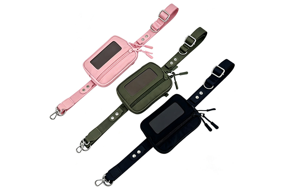 2-in-1 Phone Crossbody Strap Clear Window Card Wallet Pouch Travel Adjustable Shoulder Strap Bag