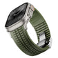 Men's Rubber Watch Band Compatible with Apple Watch Folding Buckle 42 44 45 46 49mm