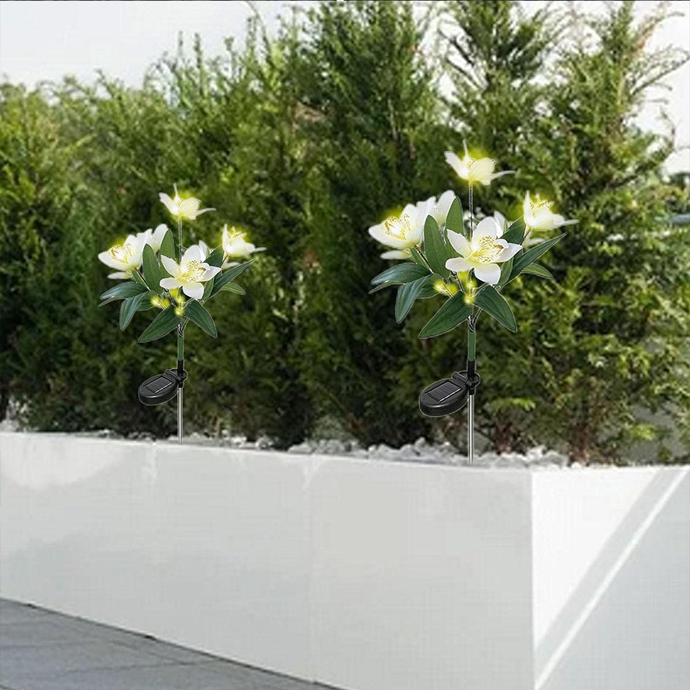 2Pcs 7 Head Solar Orchid Lamp