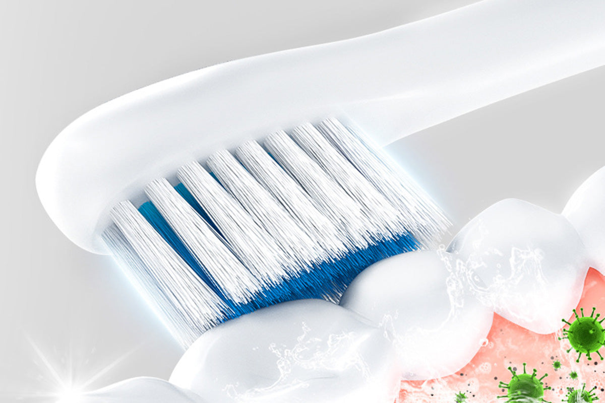 Couple's Electric Toothbrush Set with Travel Case -White and Pink