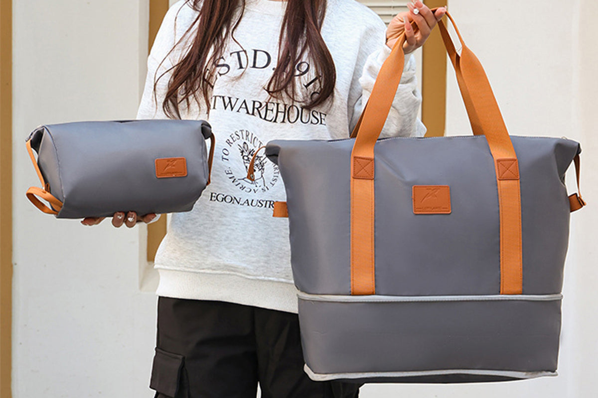 Expandable Travel Bag with Toiletry Bag Weekender Bag