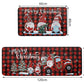 2PCS Christmas Floor Mats Set Non Slip Kitchen Rug for Bathroom Living Room Doorway