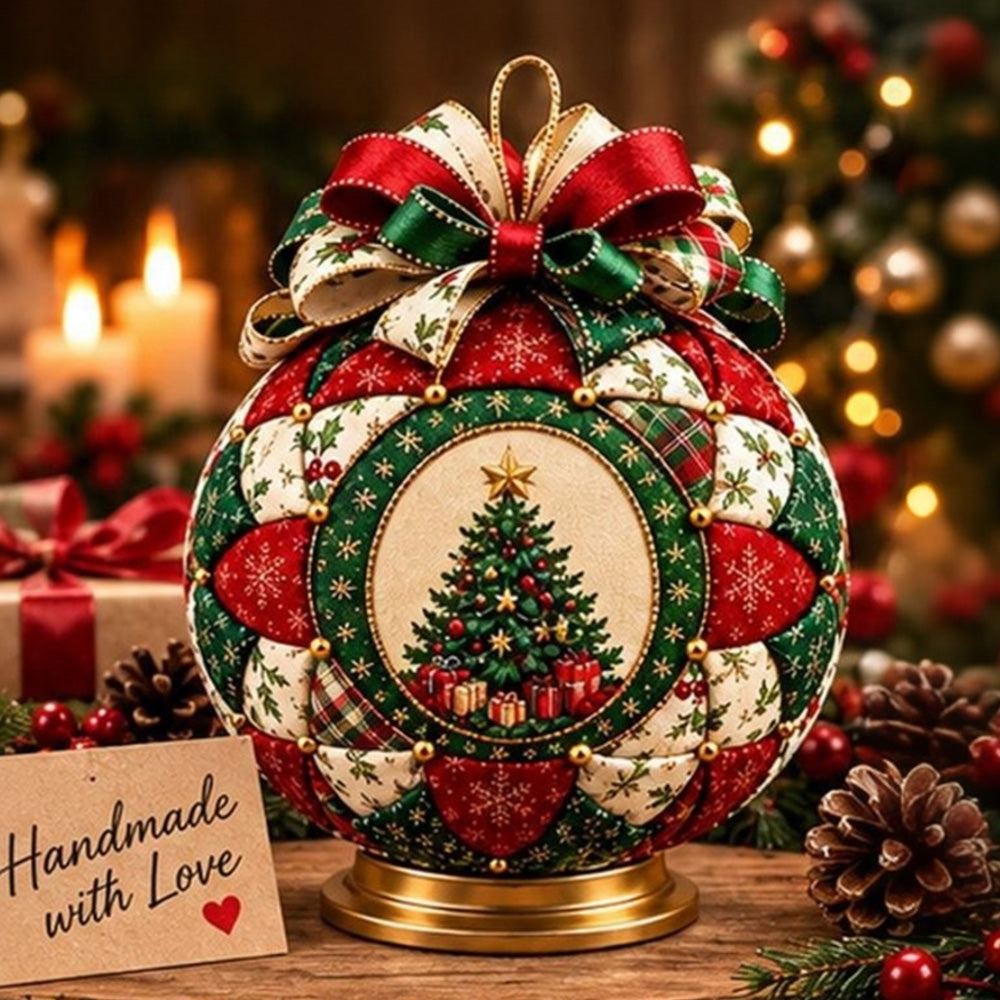 Adult Christmas Patchwork Ball DIY Ornament Craft Kit