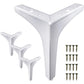 4Pcs Metal Triangle Furniture Legs Replacement For Bed Sofa Cabinet