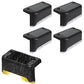 Warm Light Solar Powered Deck Lights for Outdoor Stairs and Fences Set of 4