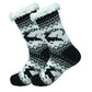 Christmas Non-Slip Floor Socks for Women - Cozy Fleece House Socks with Anti-Slip Sole