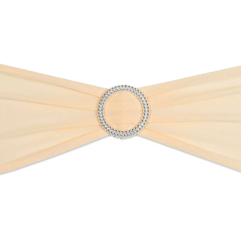 30Pcs Elastic Chair Sashes Bows with Buckle Spandex Chair Bands for Weddings Parties Meetings