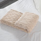 2Pcs Soft Warm Reversible Faux Long Plush Blanket