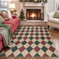 Vintage Low Pile Rug Washable Mat for Living Room Bedroom-Style 3