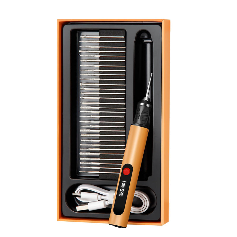 Electric Engraving Pen with 30 Bits 3-Speed Adjust Engraving Pen for Metal Wood Glass
