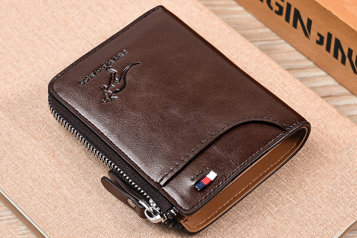 RFID Blocking PU Wallet Anti-theft Cash Credit Card Holder ID Purse