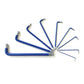 2X9Pcs Long Arm Ball End Hex Key Set with CRV Steel for Car and Motorcycle Repair