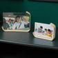 2Pcs Transparent Acrylic Wooden Photo Frame