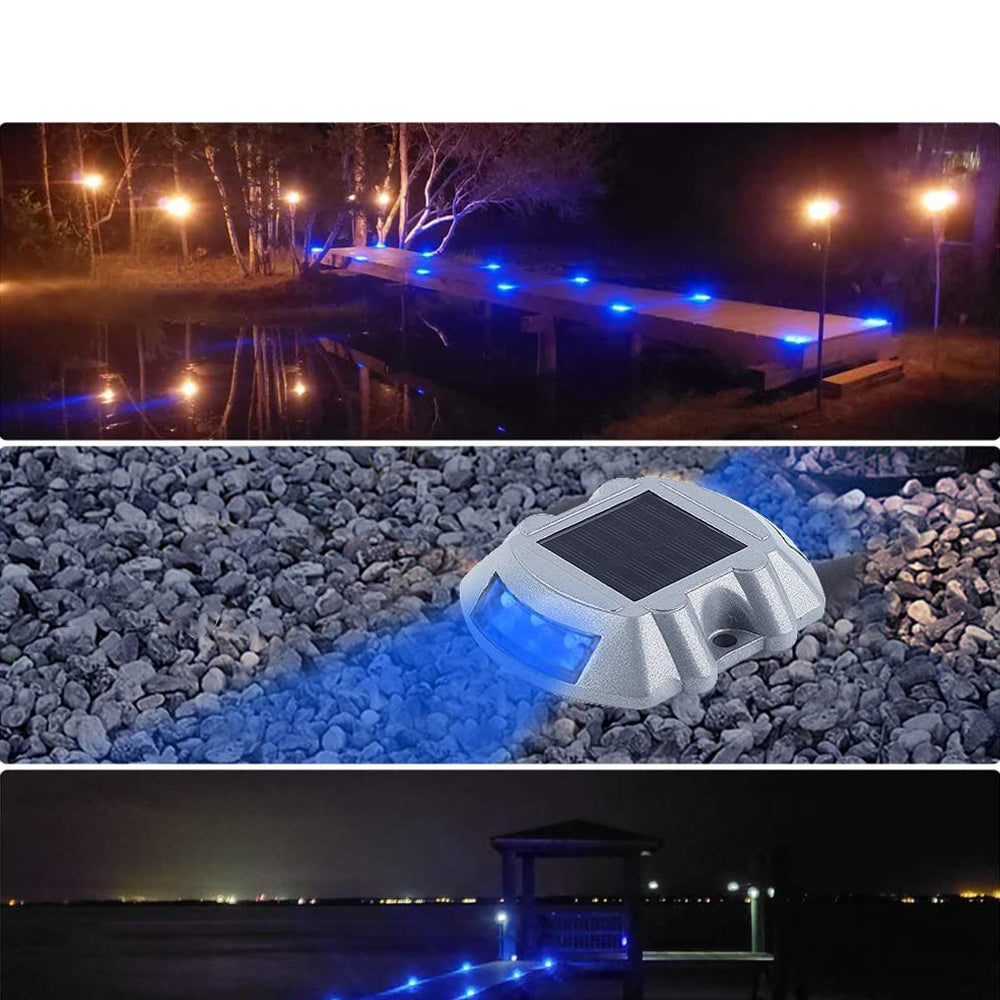 4Pcs Solar LED Pathway Driveway Ground Light