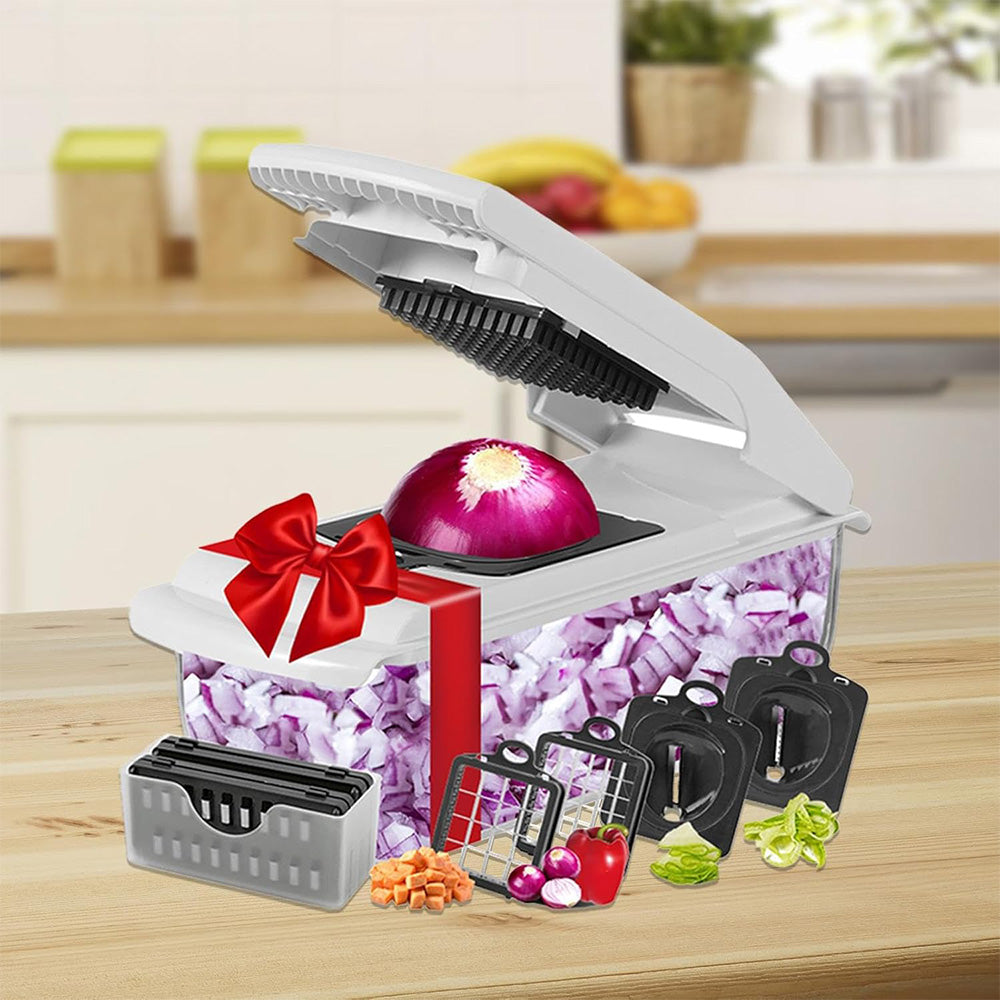 Vegetable Chopper with Container Mandoline Slicer for Kitchen Salad Prep