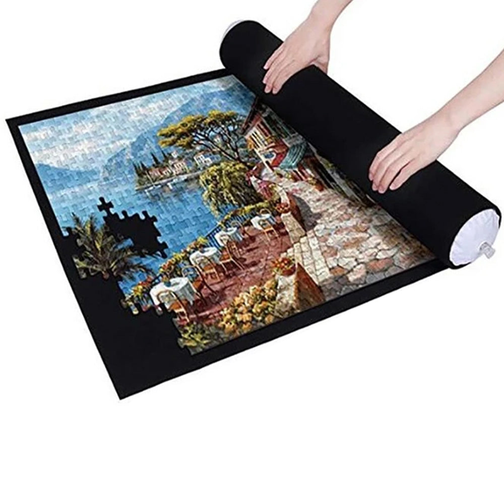1500PCS Jigsaw Roll Mat Puzzle Storage Saver Pad With Sorting Trays