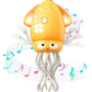 Dancing Octopus Toy Electric Crawling Octopus Tummy Time Toy Dancing Music Squid