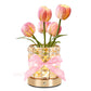 Tulip Flower Lamp Valentine Day Gifts 3 Color Dimming Night Light