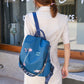 Women's Floral Embroidered Anti Theft Backpack