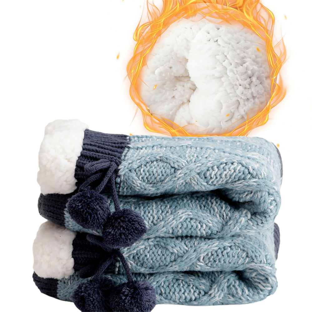 Womens Slipper Fuzzy Grips Socks Fluffy Winter Warm Thick Thermal Cozy Plush Non Slip Cabin Soft Fleece Socks