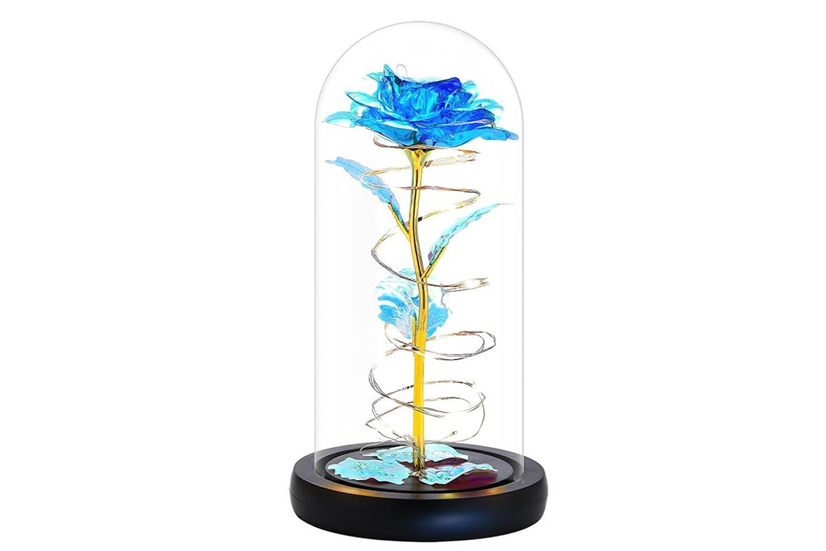 Eternal Rose Night Light in Glass Dome with LED