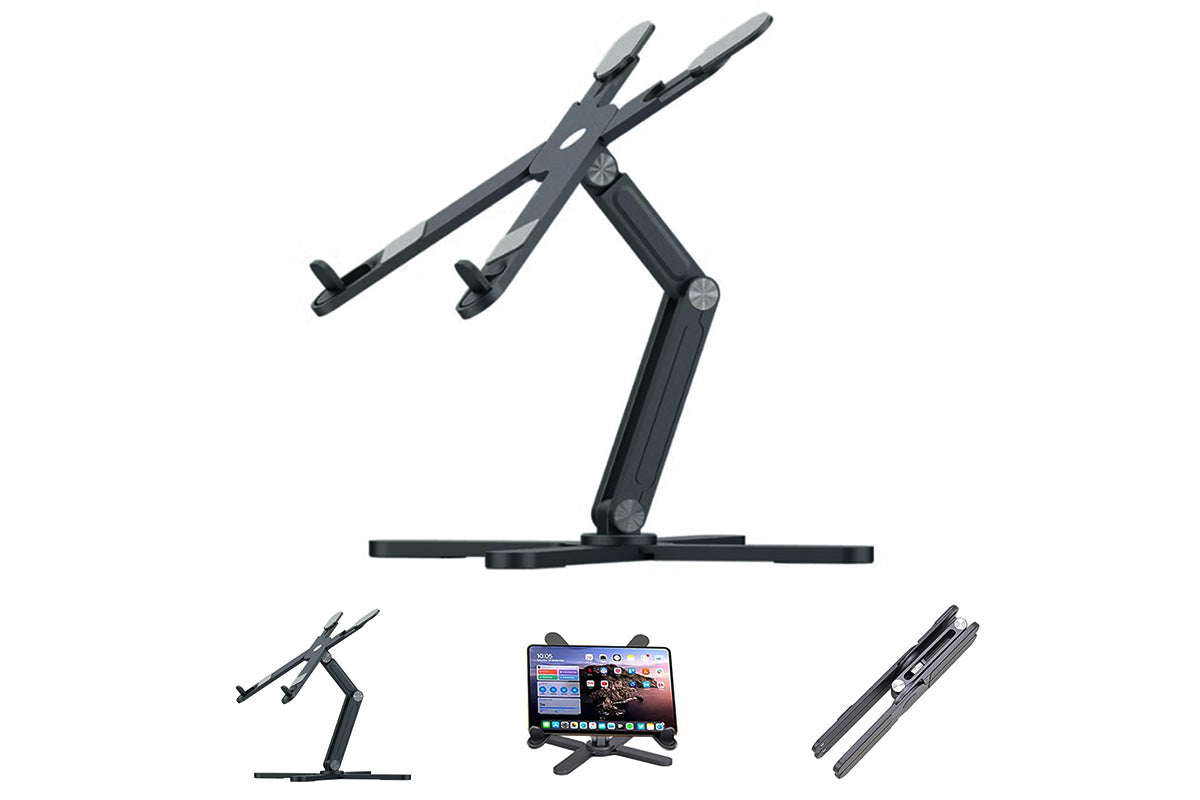 360 Degree Rotating Aluminum Laptop Stand Adjustable Desktop Holder for Notebook