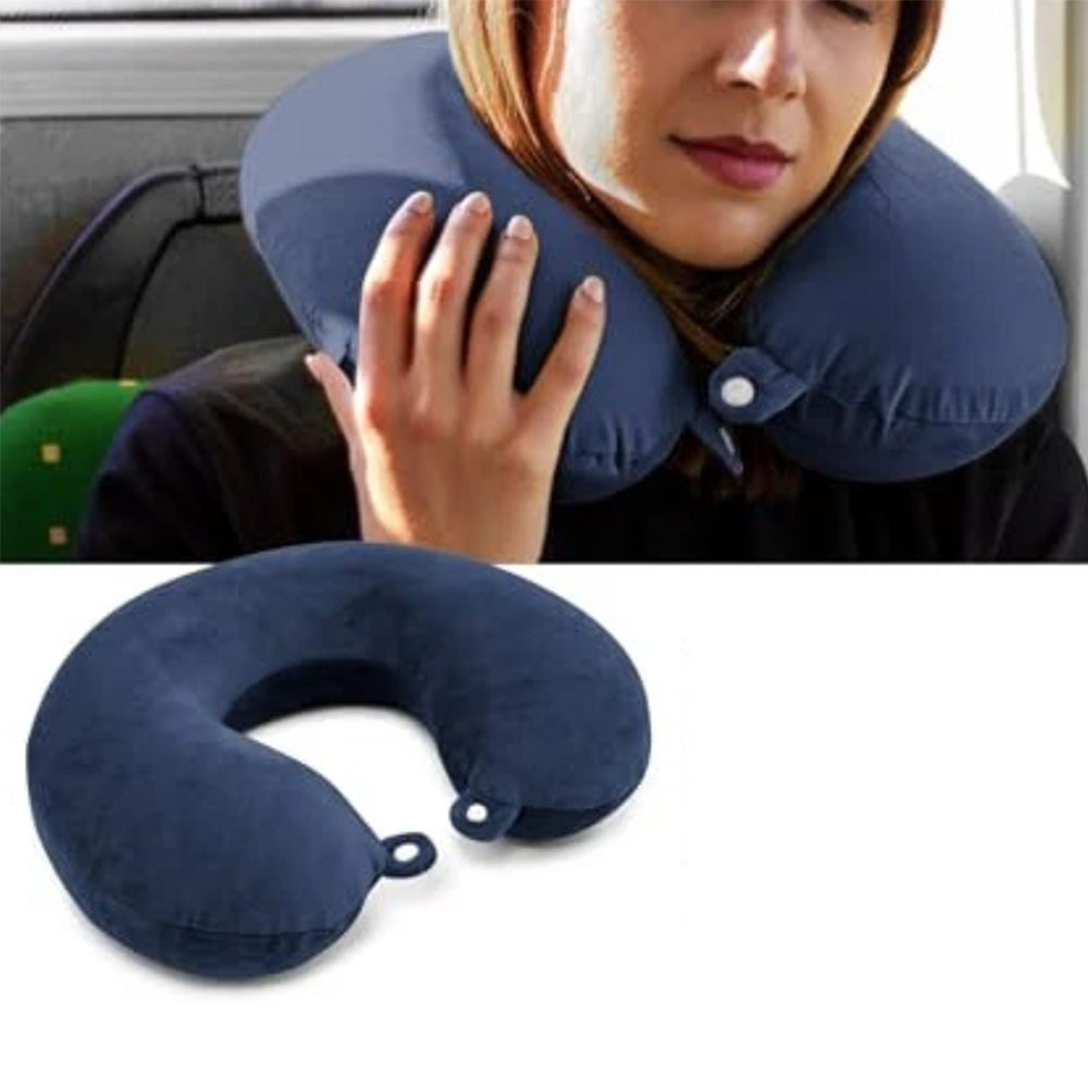 Travel Pillow Memory Foam U Shaped Neck Pillow with Storage Case for Airplane Chair