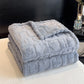 Heart Checkered Blanket Soft Polyester Blanket for Bed and Travel