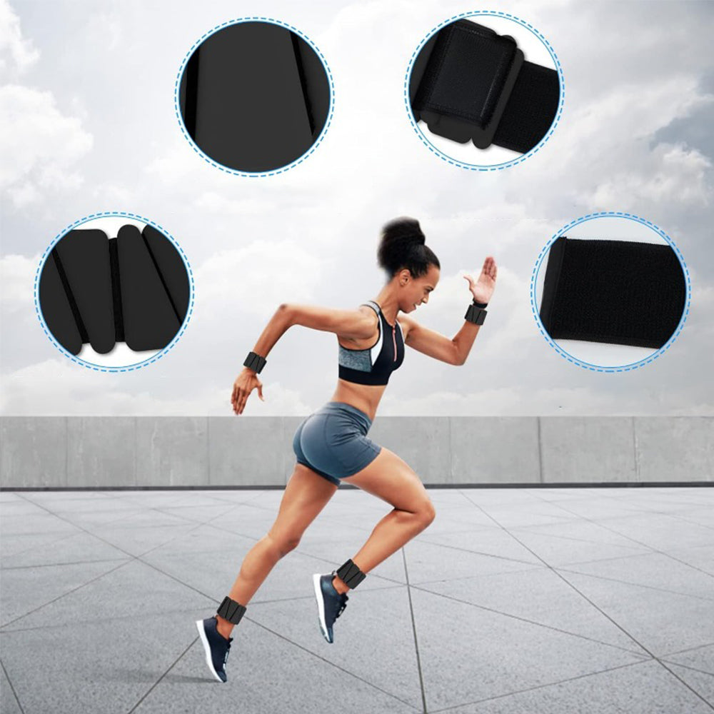 2Pcs Adjustable Wearable Ankle Weight Set