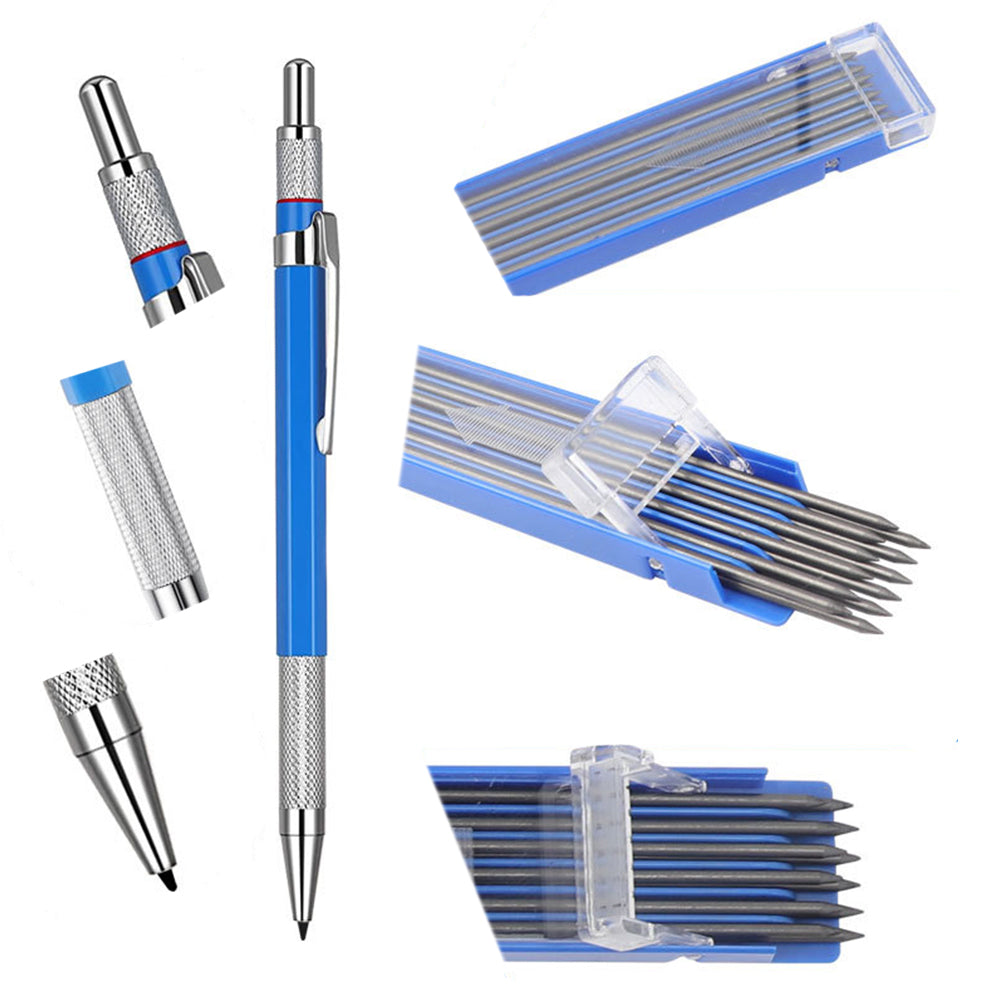 2Pcs 2mm 2B Lead Holder Pen Automatic Mechanical Drafting Drawing Pencil Art Tool with 24 Refills