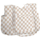Corduroy Tote Bag with Side Water Bottle Pockets Large Shoulder Bag Casual Handbag