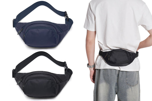 Casual Chest Bag Multi-Pocket Waist Bag for Sports Traveling Workout